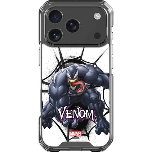 Marvel Venom Reaching Forward iPhone 18 Pro Clear Case