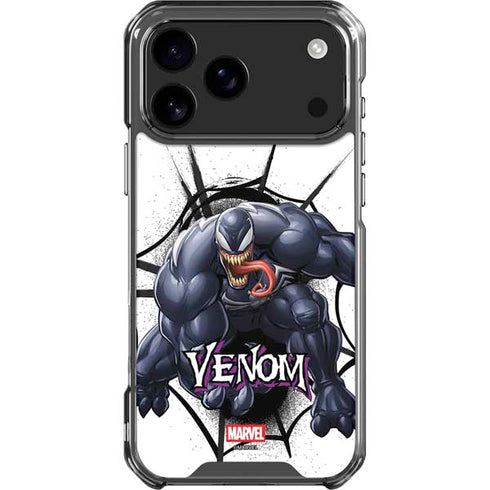 Marvel Venom Reaching Forward iPhone 18 Pro Max Clear Case