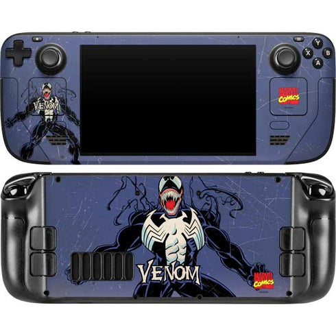 Marvel Classic Comics Venom Steam Deck Handheld Gaming Computer OLED Skin