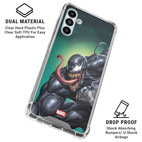 Marvel Venom Symbiote Galaxy A13 5G Clear Case