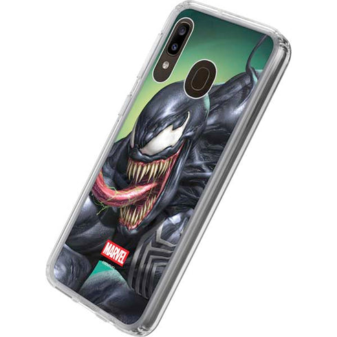 Marvel Venom Symbiote Galaxy A20 Clear Case