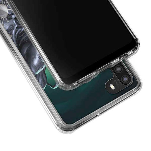 Marvel Venom Symbiote Galaxy A21 Clear Case