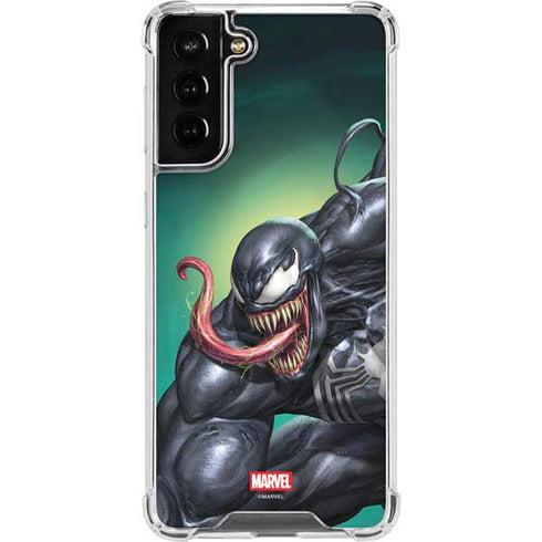 Marvel Venom Symbiote Galaxy S21 FE Clear Case
