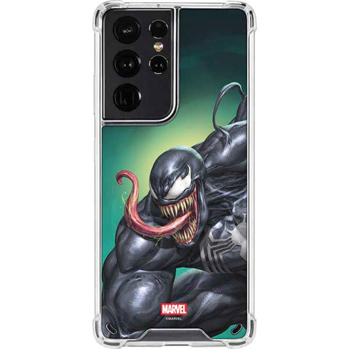 Marvel Venom Symbiote Galaxy S21 Ultra 5G Clear Case
