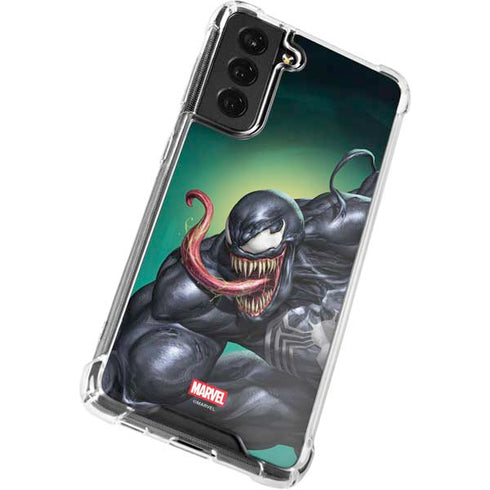 Marvel Venom Symbiote Galaxy S22 Plus Clear Case
