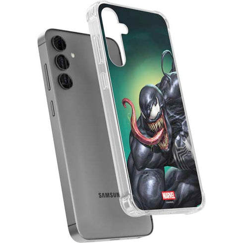 Marvel Venom Symbiote Galaxy S24 Plus Clear Case