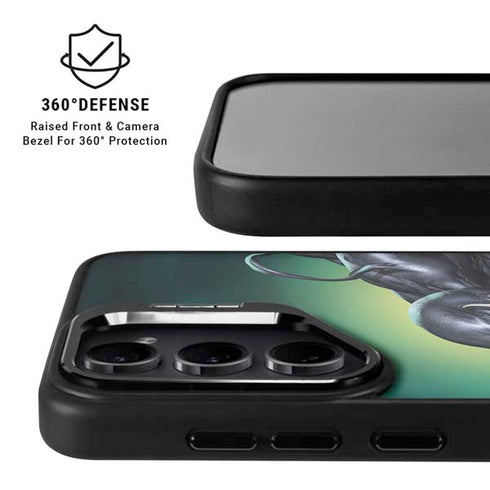 Marvel Venom Symbiote Galaxy S25 Plus Kickstand Case