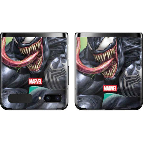 Marvel Venom Symbiote Galaxy Z Flip Skin