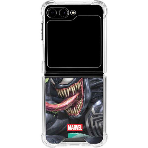 Marvel Venom Symbiote Galaxy Z Flip5 5G Clear Case