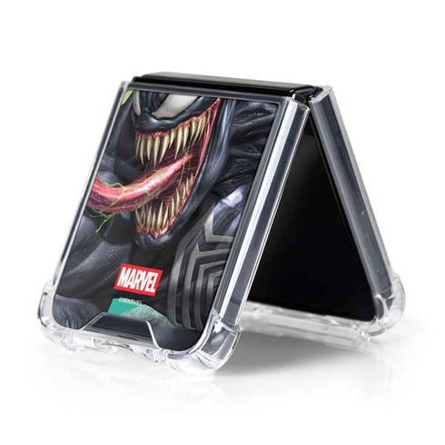 Marvel Venom Symbiote Galaxy Z Flip5 5G Clear Case