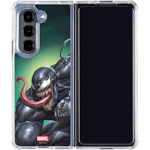 Marvel Venom Symbiote Galaxy Z Fold5 5G Clear Case