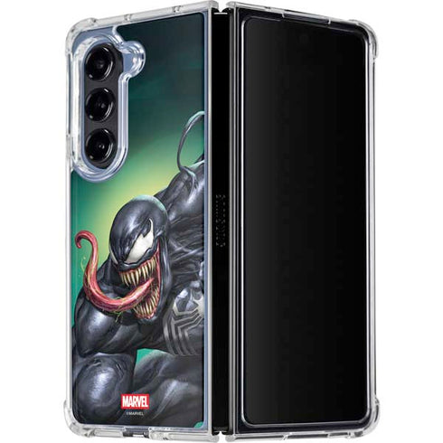 Marvel Venom Symbiote Galaxy Z Fold5 5G Clear Case