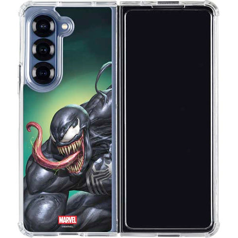 Marvel Venom Symbiote Galaxy Z Fold6 Clear Case
