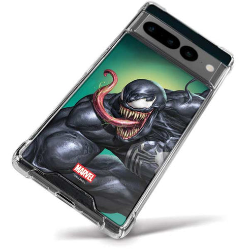 Marvel Venom Symbiote Google Pixel 7 Pro Clear Case