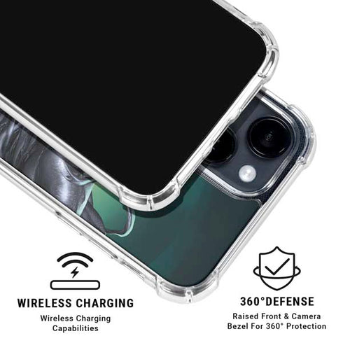 Marvel Venom Symbiote iPhone 14 Plus Clear Case