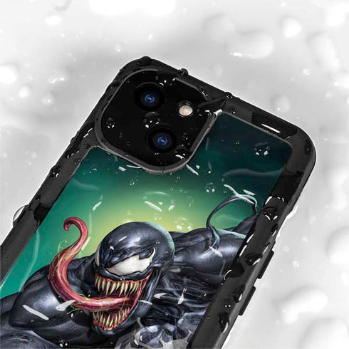 Marvel Venom Symbiote iPhone 15 Plus Waterproof Case