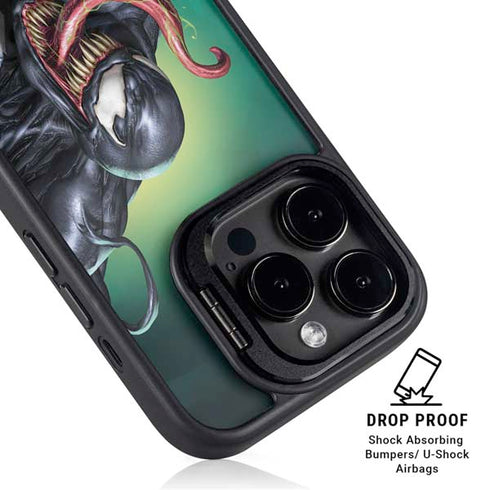 Marvel Venom Symbiote iPhone 15 Pro Kickstand Case