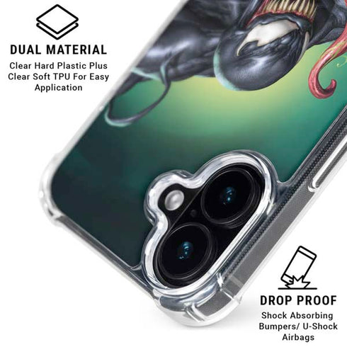 Marvel Venom Symbiote iPhone 16 Clear Case