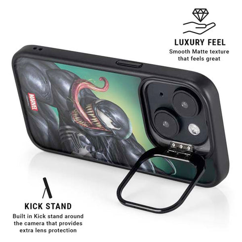 Marvel Venom Symbiote iPhone 16 Plus Kickstand Case
