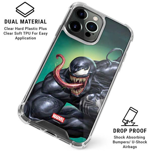 Marvel Venom Symbiote iPhone 16 Pro Max Clear Case