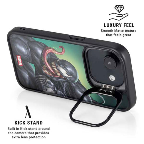 Marvel Venom Symbiote iPhone 16e Kickstand Case