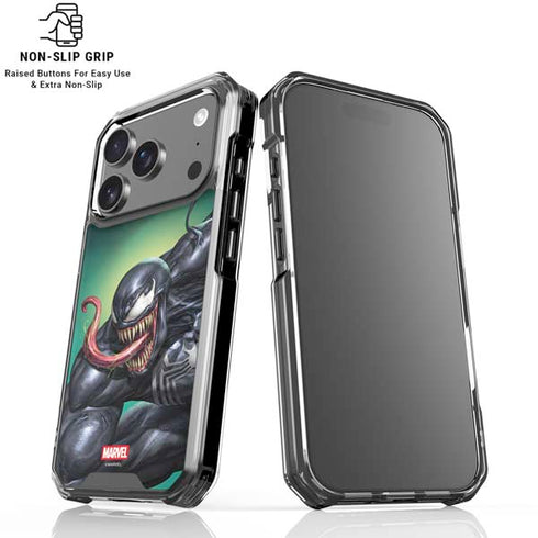 Marvel Venom Symbiote iPhone 17 Pro Clear Case
