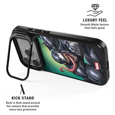 Marvel Venom Symbiote iPhone 17 Pro Kickstand Case