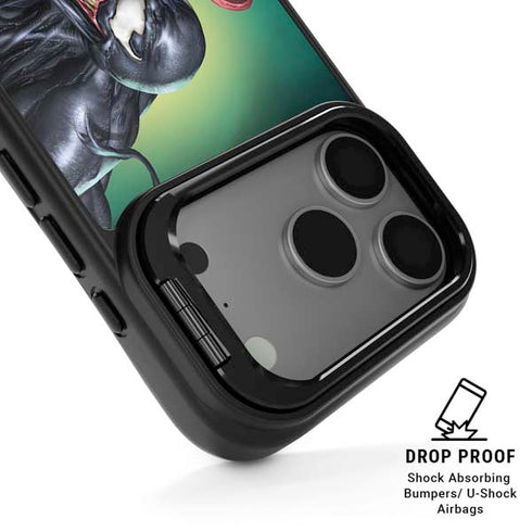 Marvel Venom Symbiote iPhone 17 Pro Kickstand Case