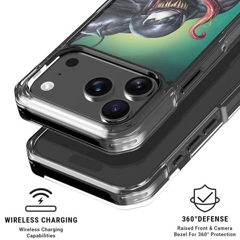 Marvel Venom Symbiote iPhone 18 Pro Clear Case
