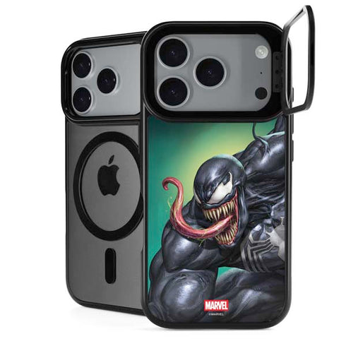Marvel Venom Symbiote iPhone 18 Pro Kickstand Case
