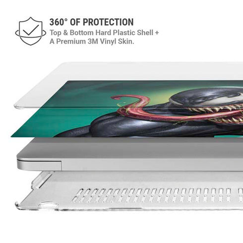 Marvel Venom Symbiote MacBook Pro 14in (2021-24) Case plus Skin