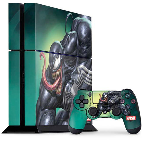 Marvel Venom Symbiote PS4 Console and Controller Bundle Skin