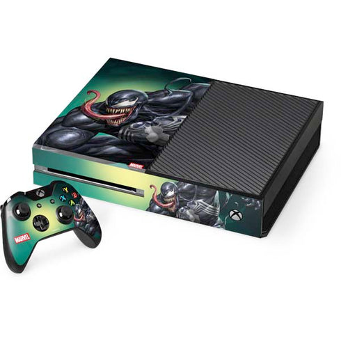 Marvel Venom Symbiote Xbox One Console and Controller Bundle Skin