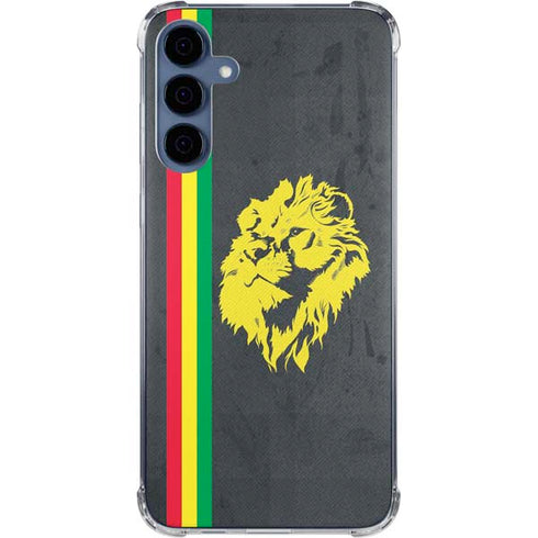 Vertical Banner - Lion of Judah Galaxy A55 5G Clear Case
