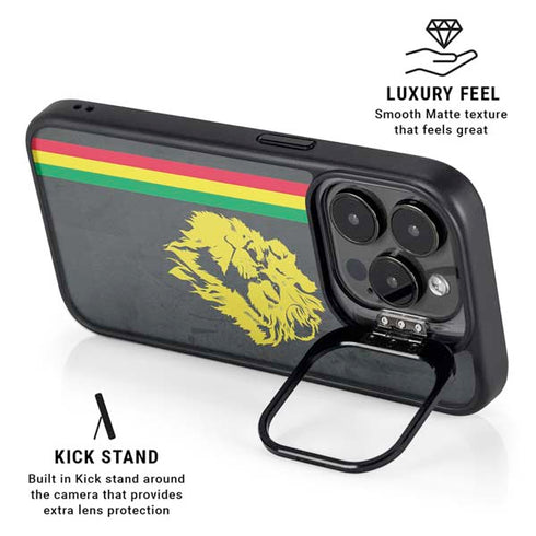 Vertical Banner - Lion of Judah iPhone 14 Pro Kickstand Case