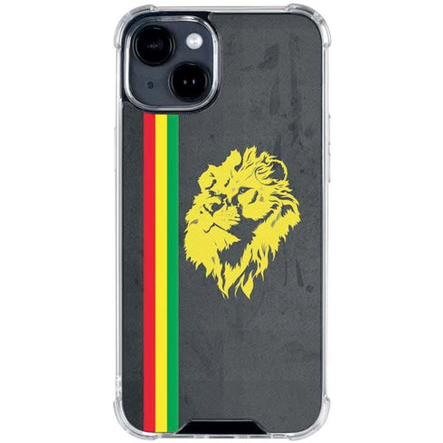 Vertical Banner - Lion of Judah iPhone 15 Clear Case