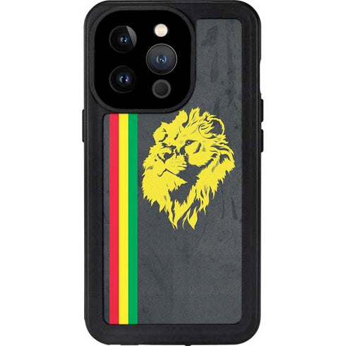 Vertical Banner - Lion of Judah iPhone 15 Pro Waterproof Case