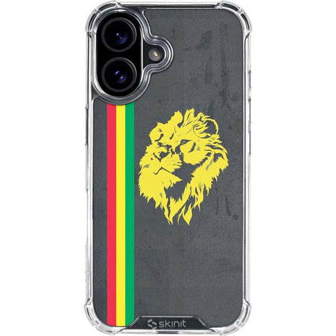 Vertical Banner - Lion of Judah iPhone 16 Clear Case