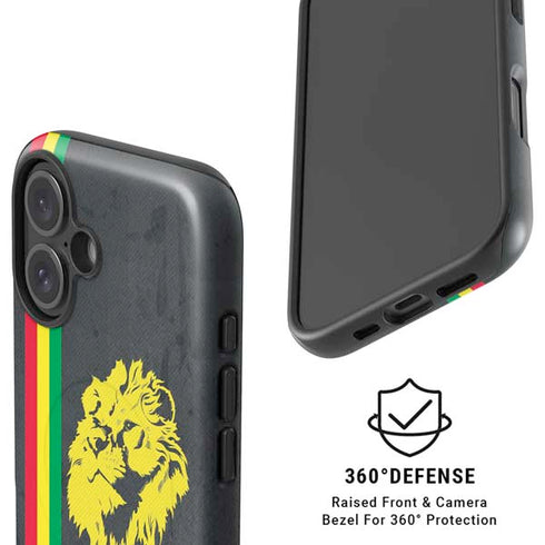Vertical Banner - Lion of Judah iPhone 16 Magsafe Impact Case