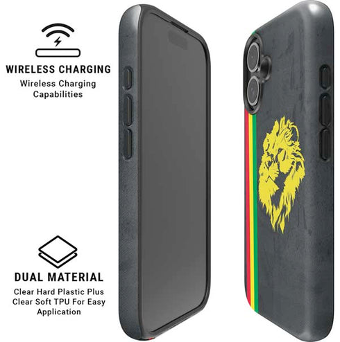 Vertical Banner - Lion of Judah iPhone 16 Magsafe Impact Case