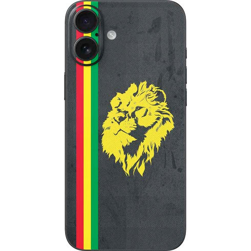 Vertical Banner - Lion of Judah iPhone 16 Plus Skin