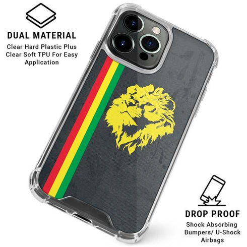 Vertical Banner - Lion of Judah iPhone 16 Pro Clear Case