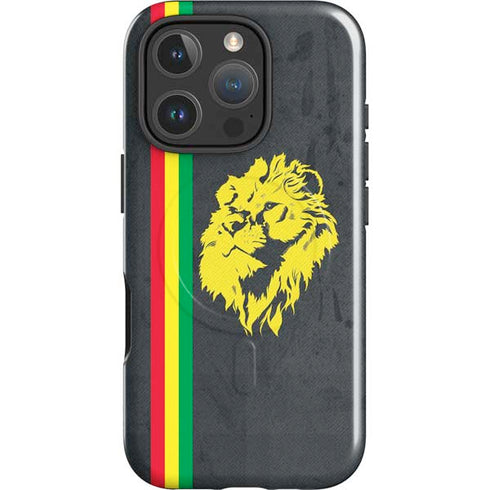 Vertical Banner - Lion of Judah iPhone 16 Pro Magsafe Impact Case