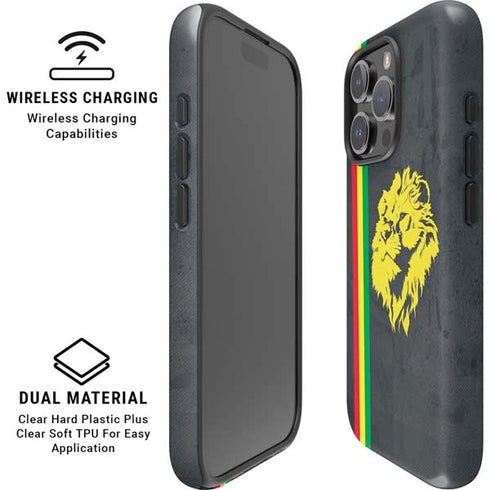 Vertical Banner - Lion of Judah iPhone 16 Pro Magsafe Impact Case