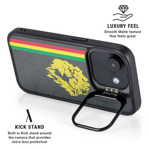 Vertical Banner - Lion of Judah iPhone 16e Kickstand Case