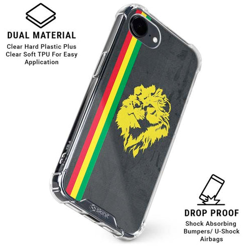 Vertical Banner - Lion of Judah iPhone 16e Clear Case