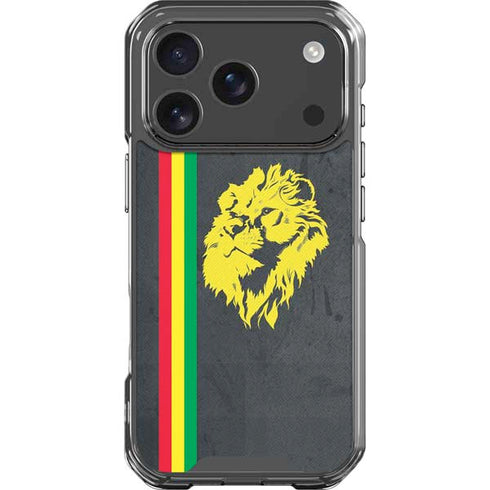 Vertical Banner - Lion of Judah iPhone 18 Pro Clear Case