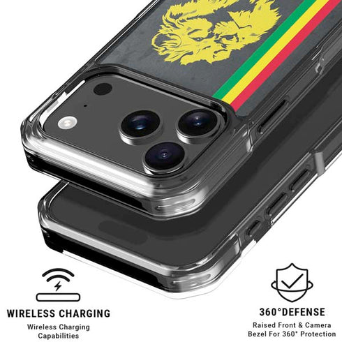 Vertical Banner - Lion of Judah iPhone 18 Pro Clear Case