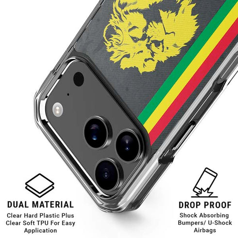 Vertical Banner - Lion of Judah iPhone 18 Pro Clear Case