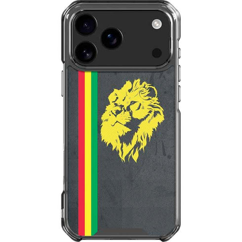 Vertical Banner - Lion of Judah iPhone 18 Pro Max Clear Case